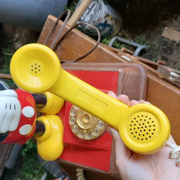 Rare Unique Vintage MCM Collectable Mickey Mouse Rotary Phone Lamp Walt Disney - Picture 5 of 15